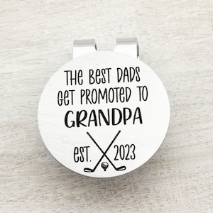 New Grandpa Golf Gift, Golf Ball Marker, Pregnancy Announcement, Pregnancy Reveal to Grandparents, Promoted to Grandpa, Baby Announcement