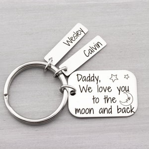 Personalized Key Chain - Custom Key Chain for Men - Personalized Fathers Day Gift - Gift for Him - Gift for Dad