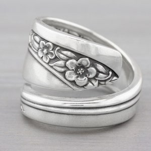 Spoon Ring, Silverware Jewelry, Floral Ring, 1953 Starlight Rose, Spoon Jewelry, 30th Birthday Gift, Best Friend Gift