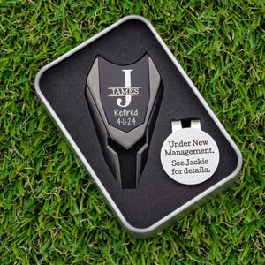 Custom Golf Ball Marker Personalized Divot Tool Set Golf Gifts for Men, Retirement Gifts, Coworker Gift,