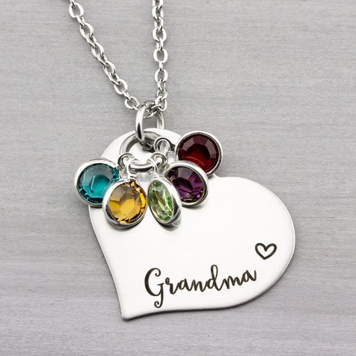 Personalized Grandma Birthstone 