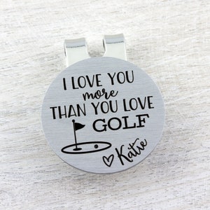 Golf Ball Marker, Hat Clip, Personalized Golf, Golf Gifts for Men, Anniversary Gift for Husband, Husband Gift