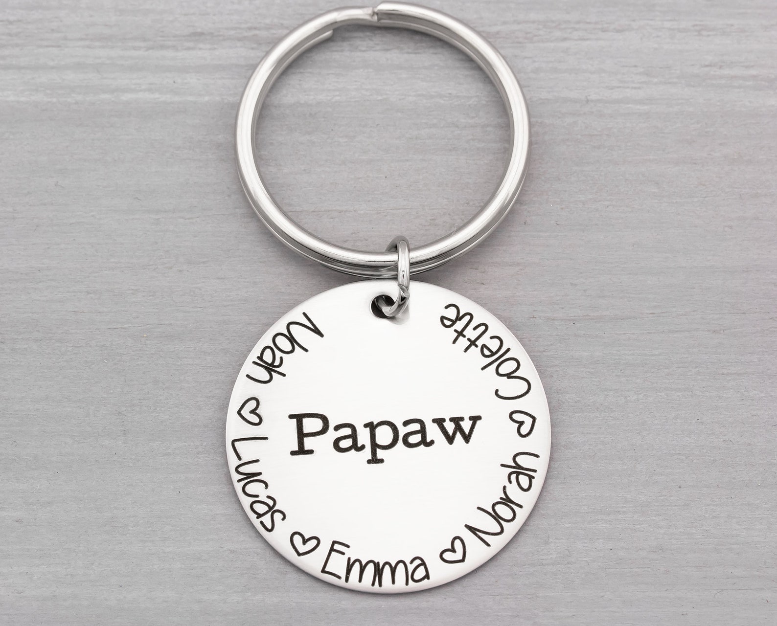 Personalized Key Chain Dad Key Chain Keychain for Dad Etsy