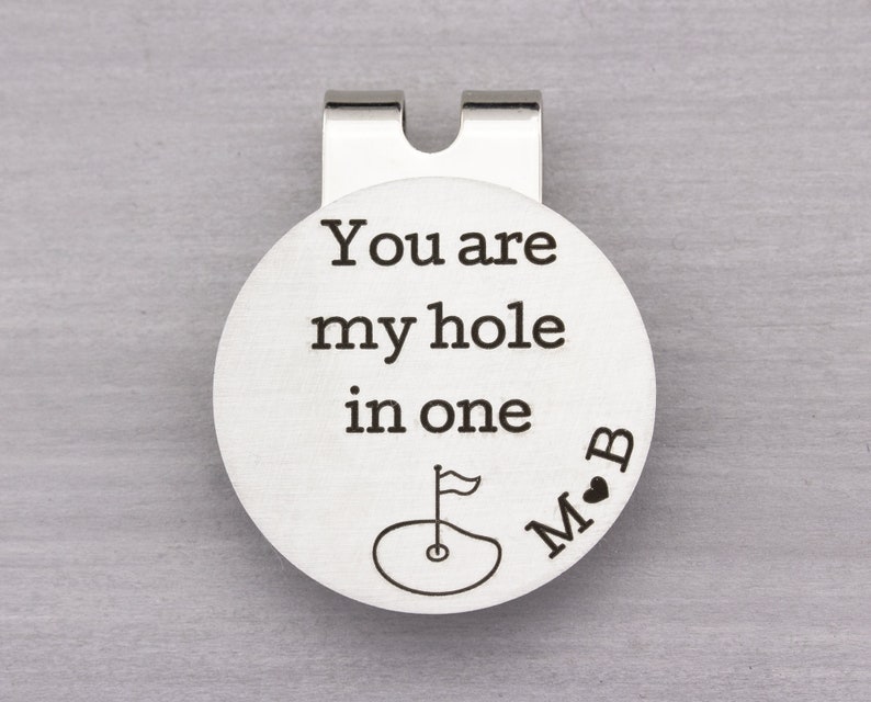 Personalized Golf Gifts for Men Custom Golf Ball Marker with Hat Clip Engraved Golfer Gift for Him Anniversary Gifts for Him image 5