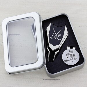 Personalized Golf Ball Marker Divot Tool Set: Custom Engraved Gift for Grandpa
