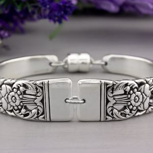 Antique Spoon Bracelet: 1936 Coronation Silverware Jewelry