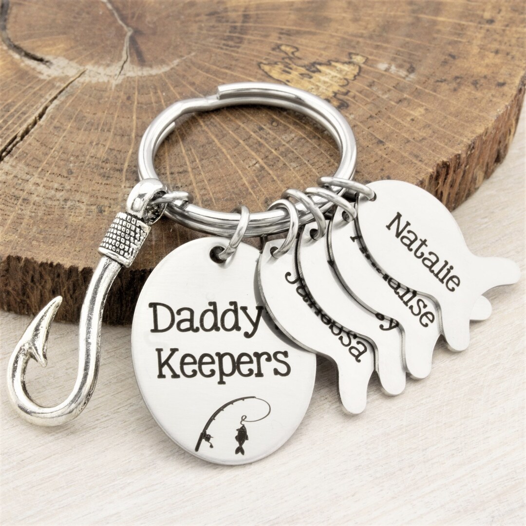 Personalized Fishing Gift Personalized Fishing Lure Keychain Fathers