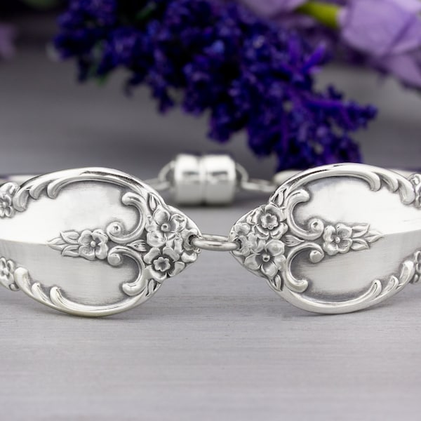 Vintage Spoon Bracelet: 1962 Southern Splendor Silverware Jewelry