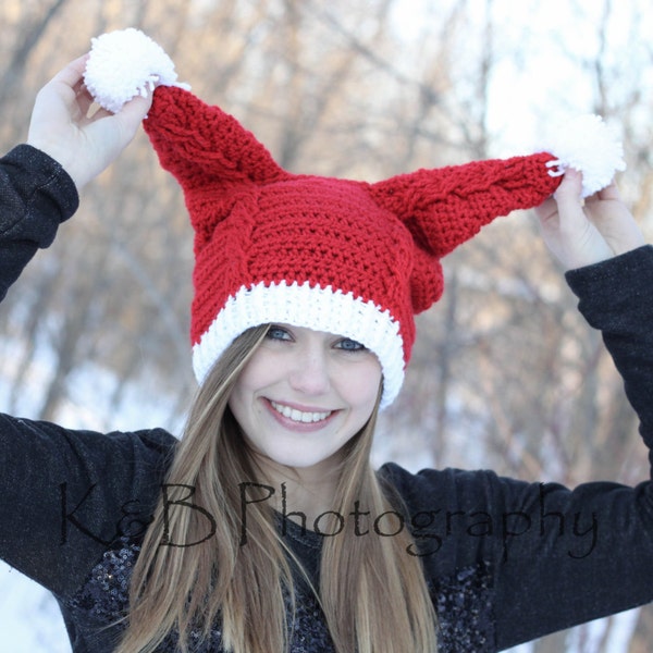 Penny's Santa Hat - Crochet PDF Pattern, Instant Download