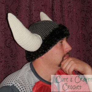 Crochet PDF Pattern Mighty Viking Helmet INSTANT DOWNLOAD image 2