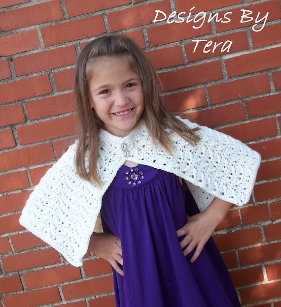 Callie Girls Cape -crochet Pattern PDF - Instant Download - Etsy