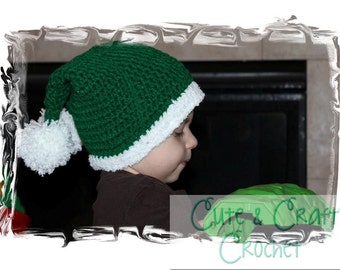 Santa's Double Tailed Hat - PDF Crochet Pattern - INSTANT DOWNLOAD