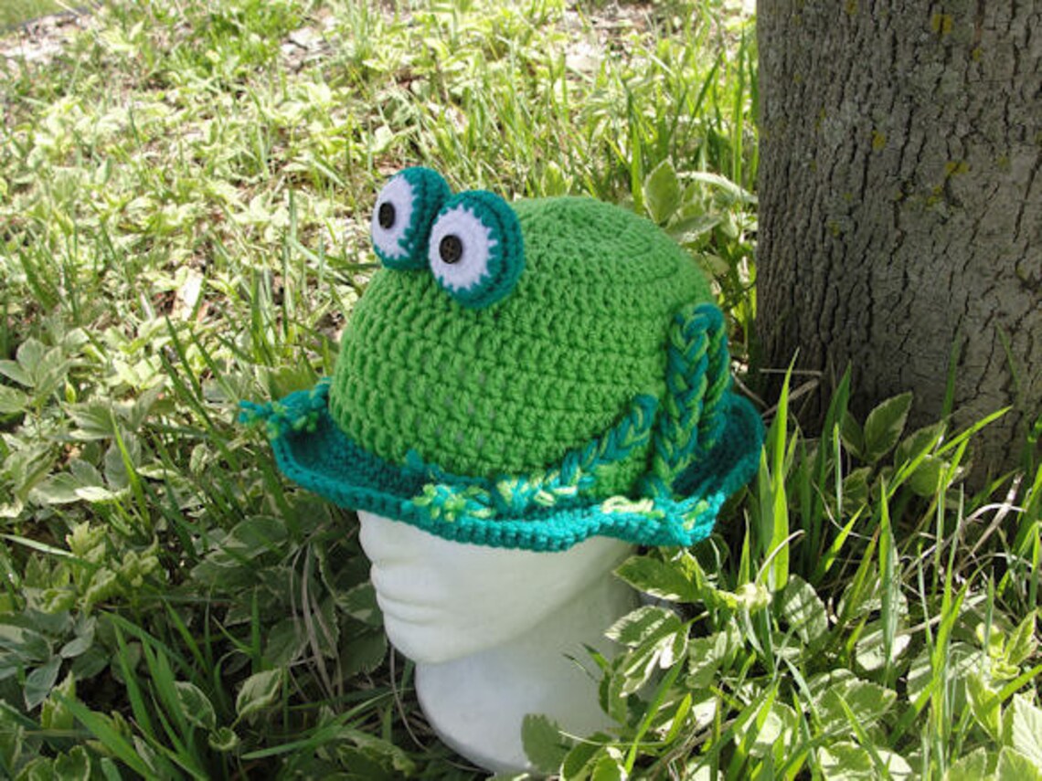Frog on A Lily Pad Sun Hat - PDF Crochet Pattern - INSTANT DOWNLOAD - Etsy