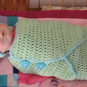 Celine Swaddle Set - PDF Crochet Pattern - Instant Download