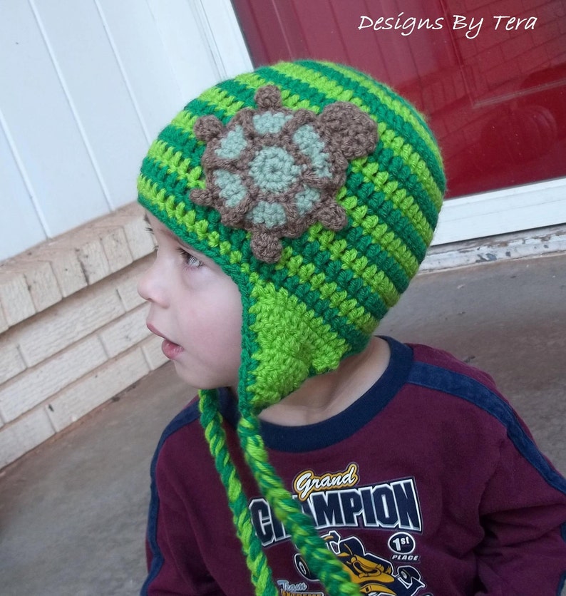 Crafty Turtle Hat PDF Crochet Pattern Instant Download image 4