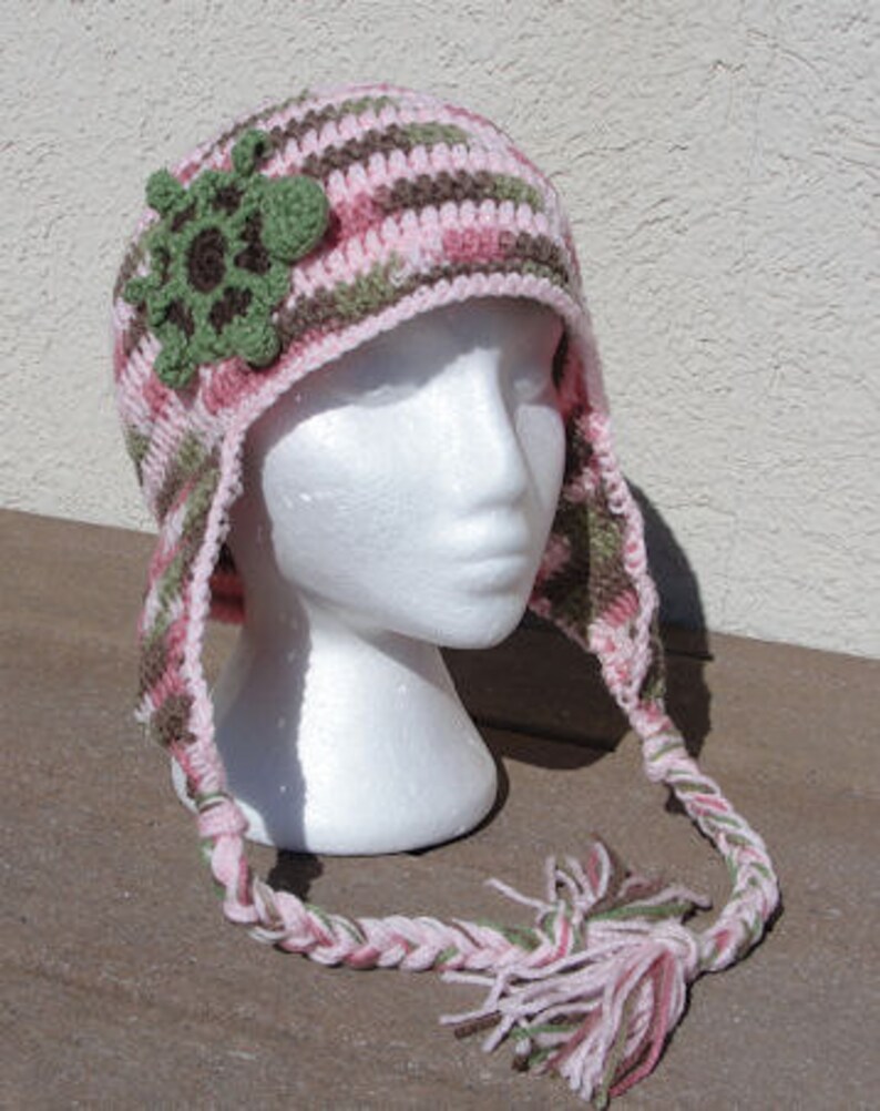 Crafty Turtle Hat PDF Crochet Pattern Instant Download image 1