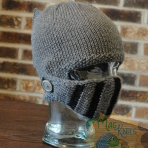 INSTANT Download PDF KNIT Sir Knight Helmet Pattern image 4