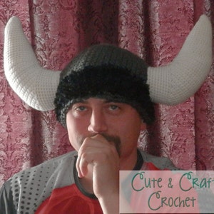 Crochet PDF Pattern Mighty Viking Helmet INSTANT DOWNLOAD image 1