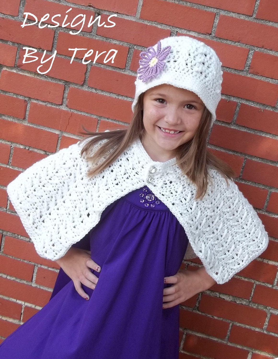 Callie Cape & Cloche Set - PDF Crochet Pattern - Instant Download
