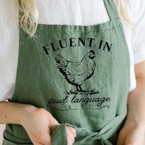 Lenguaje de aves fluido en formato SVG, Pollo divertido en formato SVG, Archivos SVG de cocina para Cricut
