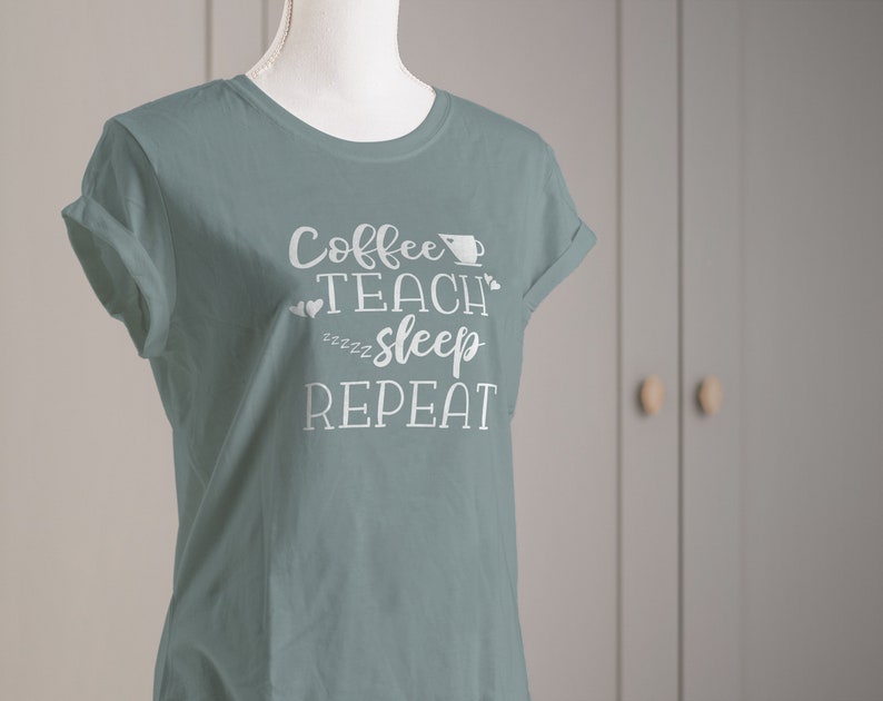 Download Coffee Teach Sleep Repeat SVG Teacher SVG Teacher | Etsy