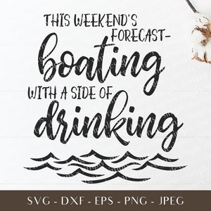 Pronóstico del fin de semana - Uso comercial - Imágenes prediseñadas de navegación y bebidas - Copa de vino SVG - Archivos SVG para Cricut - Imágenes prediseñadas digitales - Vaso SVG