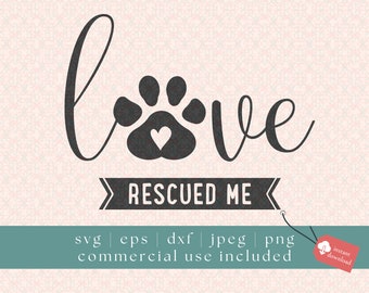 Rescue Dog SVG, Rescue Adopt Foster, Dog Mom SVG