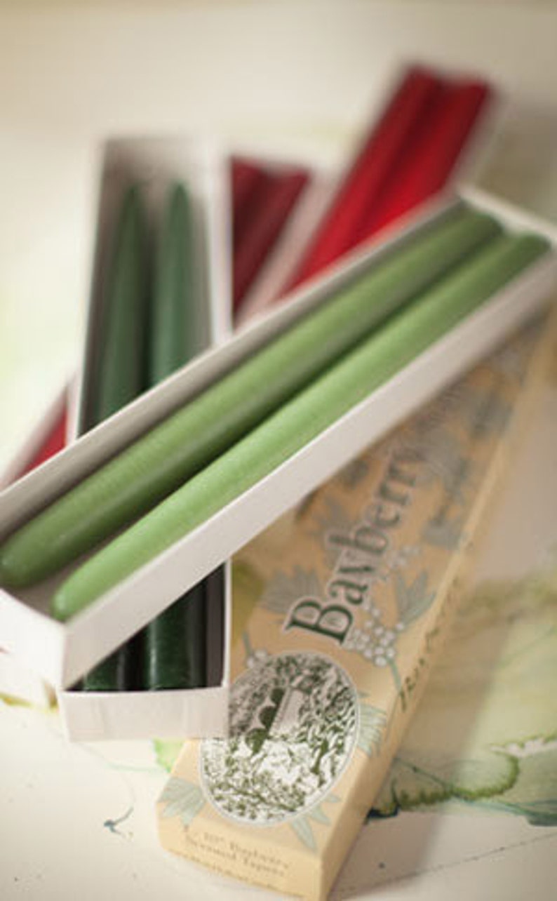 Bayberry Scented Taper Candles with Traditional Bayberry Etsy