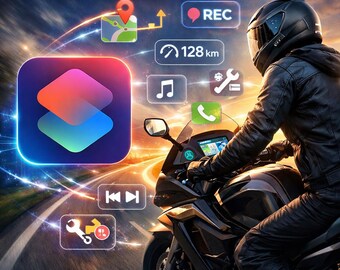 Iphone shortcut automation - Motorcycle automation shortcut for mechanical maintenance logs, mileage tracking, music, messages, calls, route