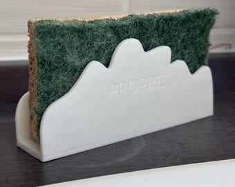 3D printed cloud-shaped sponge holder