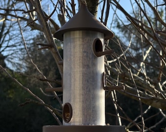 Tubular Outdoor Bird Feeder, Bird Feeder Design, 3D Printed, Durable, Garden Fan