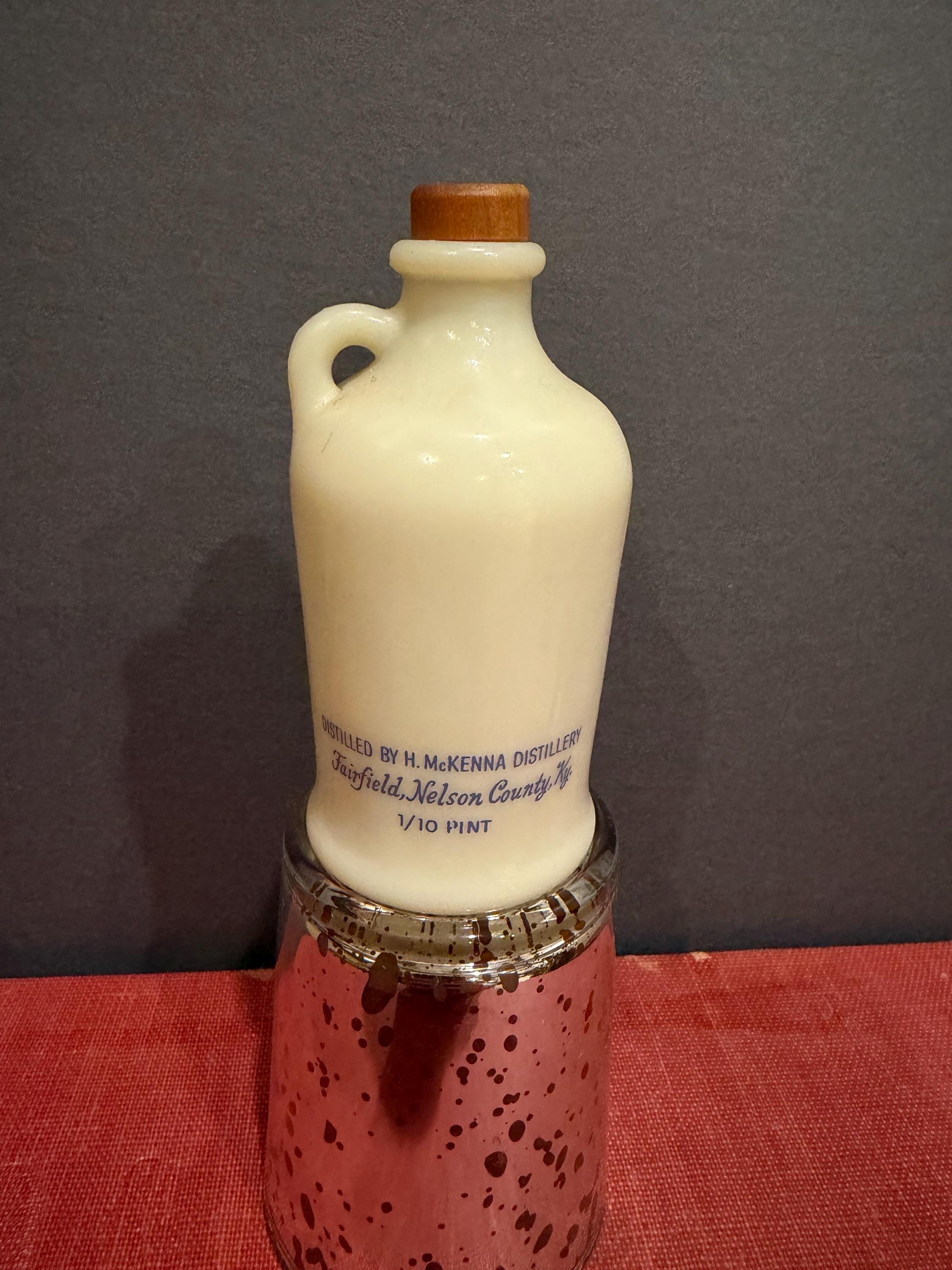 Vtg Henry Mckenna Mini Sour Mash Bourbon Whiskey Pottery Jug