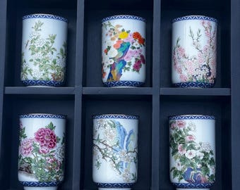1981 Kinuko Yamabe Franklin Mint LE Tea/sake Cup “twelve Months of