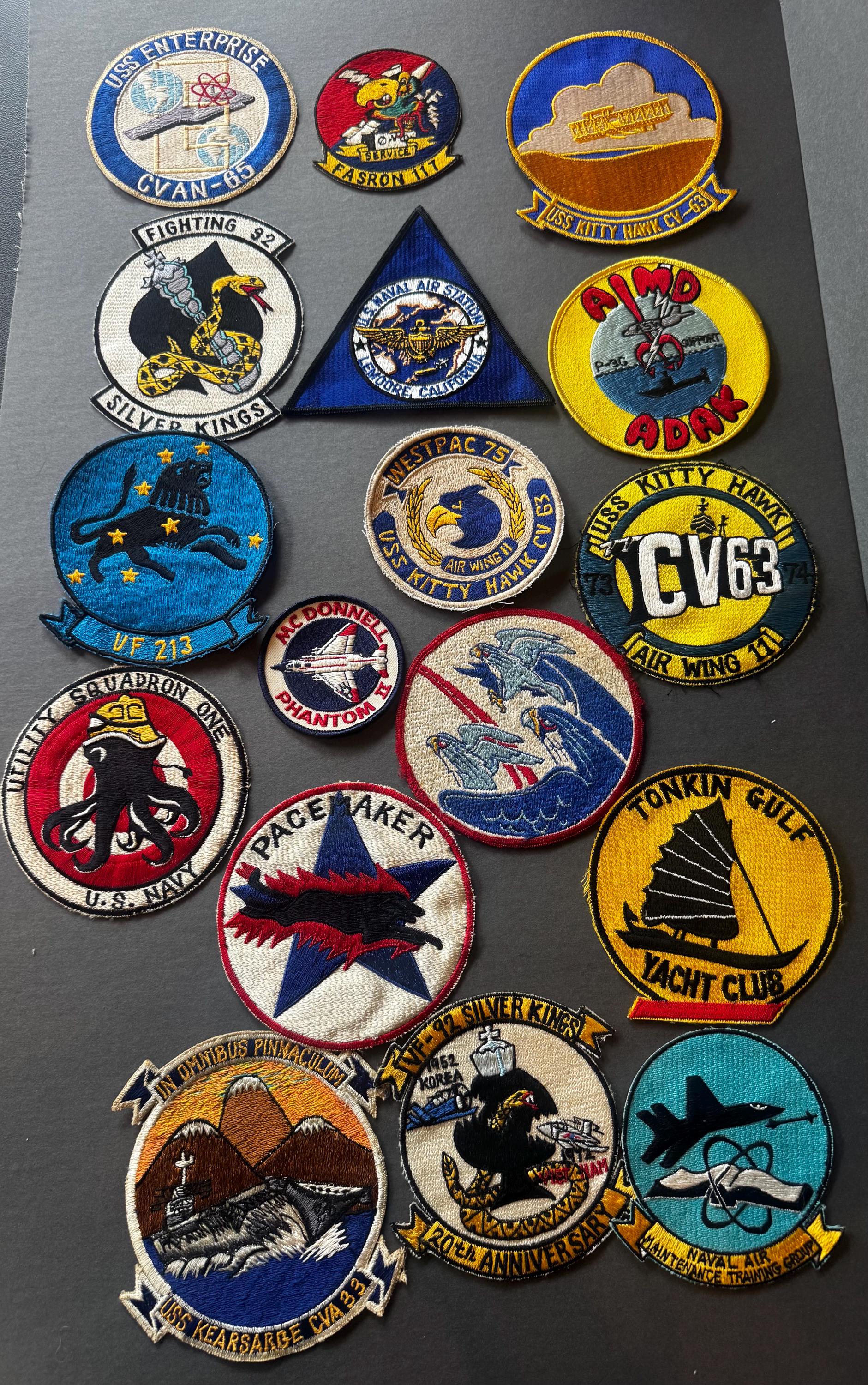 Vintage Original VF-213 Black Lions US Navy Squadron Patch. Rare