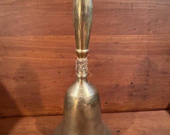 Vintage 10”T Brass Hand Bell