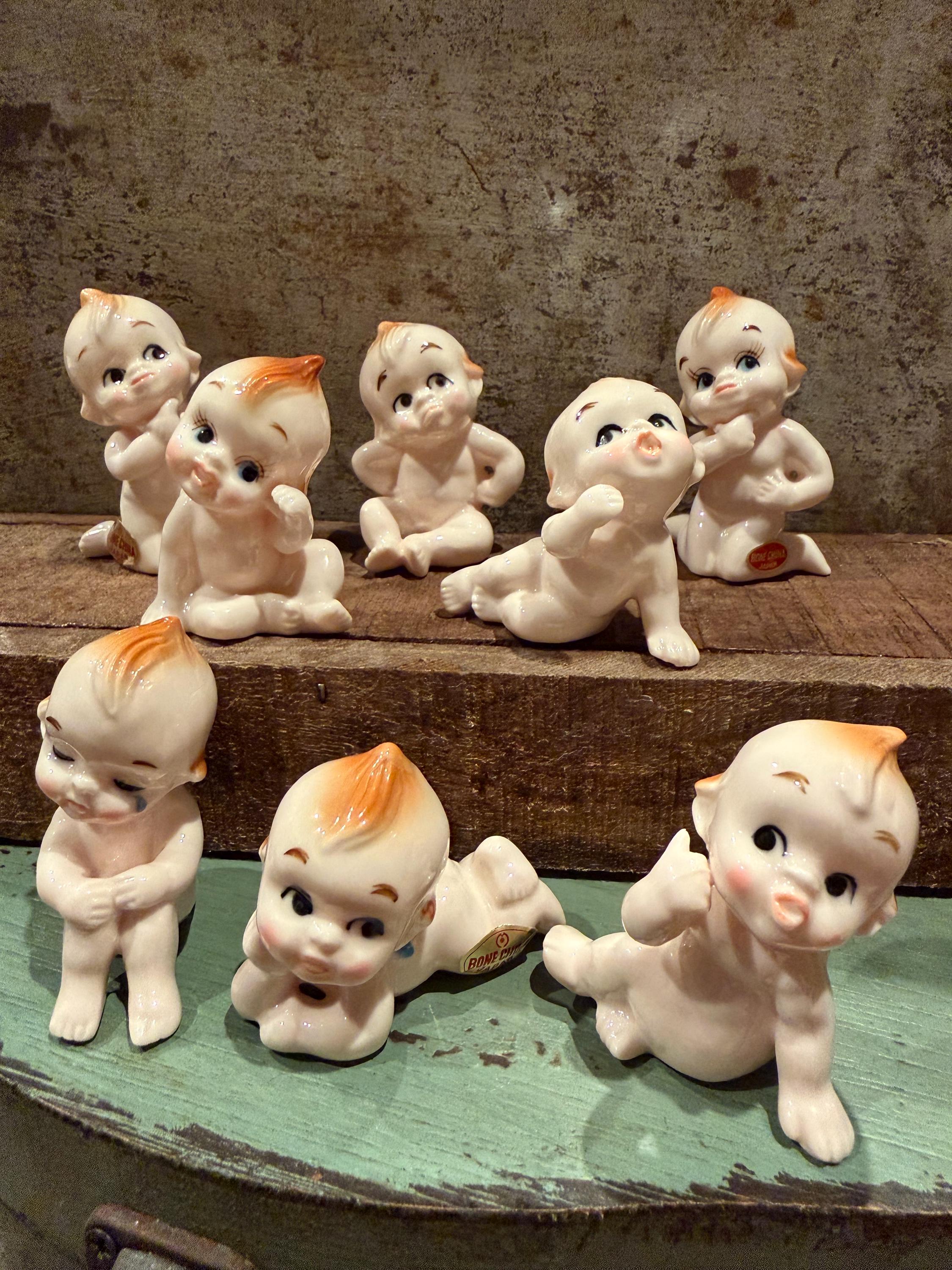 キューピー　ヴィンテージ　陶器　置物　ミニミニフィギュア Kewpie figurine - Etsy 日本