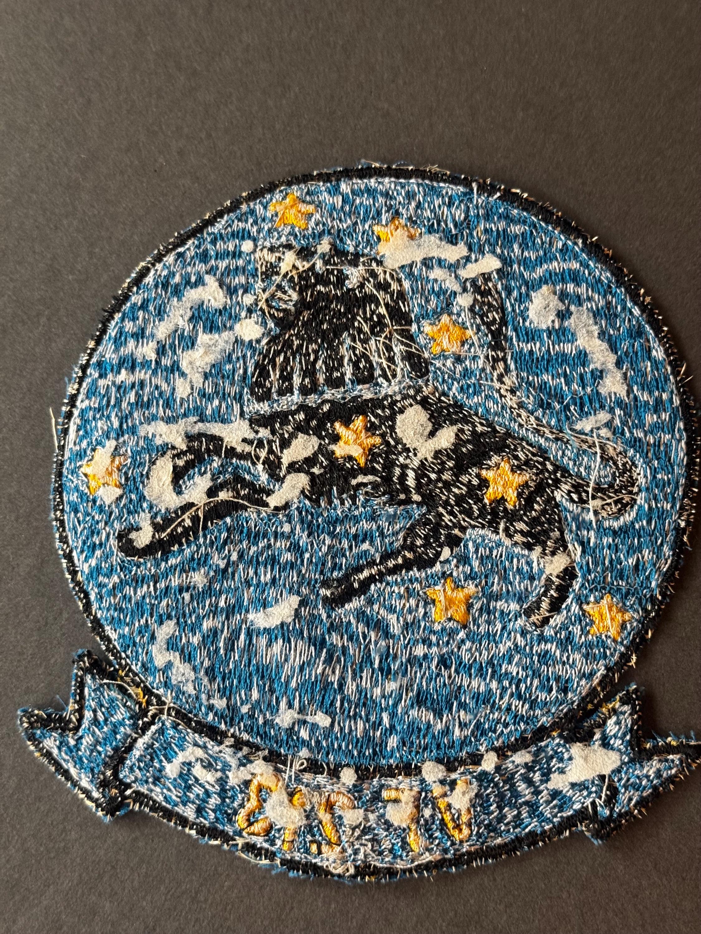 Vintage Original VF-213 Black Lions US Navy Squadron Patch. Rare
