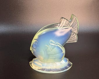 サビノ アート グラス フランス オパール フィッシュ - Etsy 日本