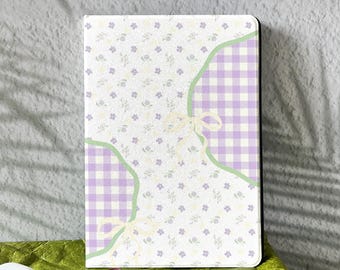 Purple Floral iPad Air 11''/13" 2025 iPad A16, iPad Pro 13/12.9/11", iPad Mini 6/5, iPad 10/9/8, iPad Pro M5 M4 11/13 Inch Mini 7 A17