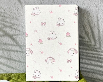 Rabbit & Strawberry iPad Air 11''/13" 2025 iPad A16, 2024 iPad Pro 13/12.9/11", iPad Mini 6/5, iPad 10, iPad Pro M5 M4 11/13 Inch Mini 7 A17