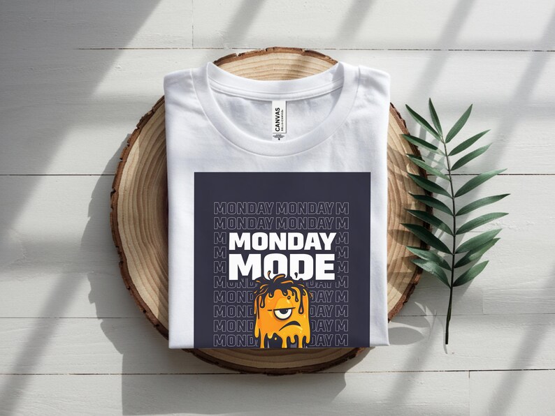Maglietta Monday Mode, maglietta divertente con umorismo sul lavoro, regalo per gli amanti del caffè immagine 3