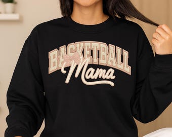 Basketball Mama, png, preppy borduurwerk chenille patch strik (digitale download)