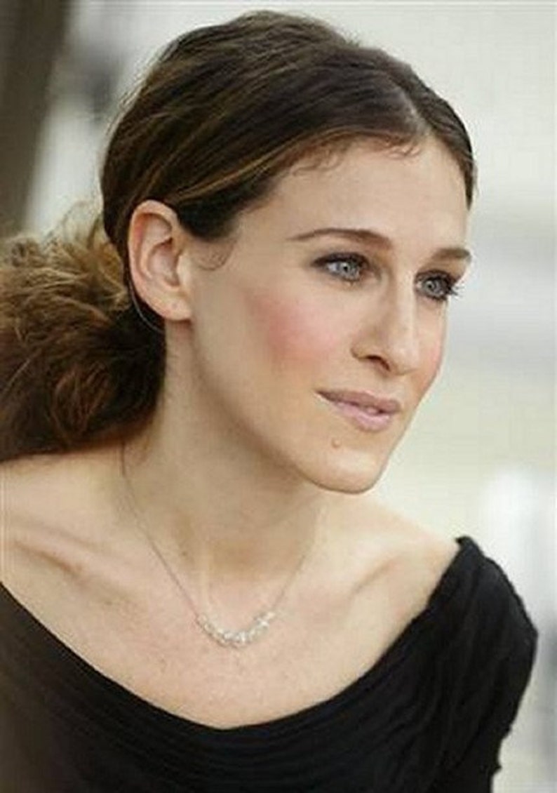 Carrie Bradshaw Crystal Necklace Sex and The City Diamond image 5.