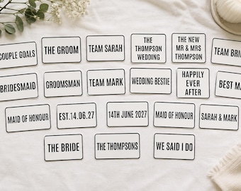 Letreros personalizados para fotomatón de boda / Accesorios personalizados para fiestas (Descarga en PDF)