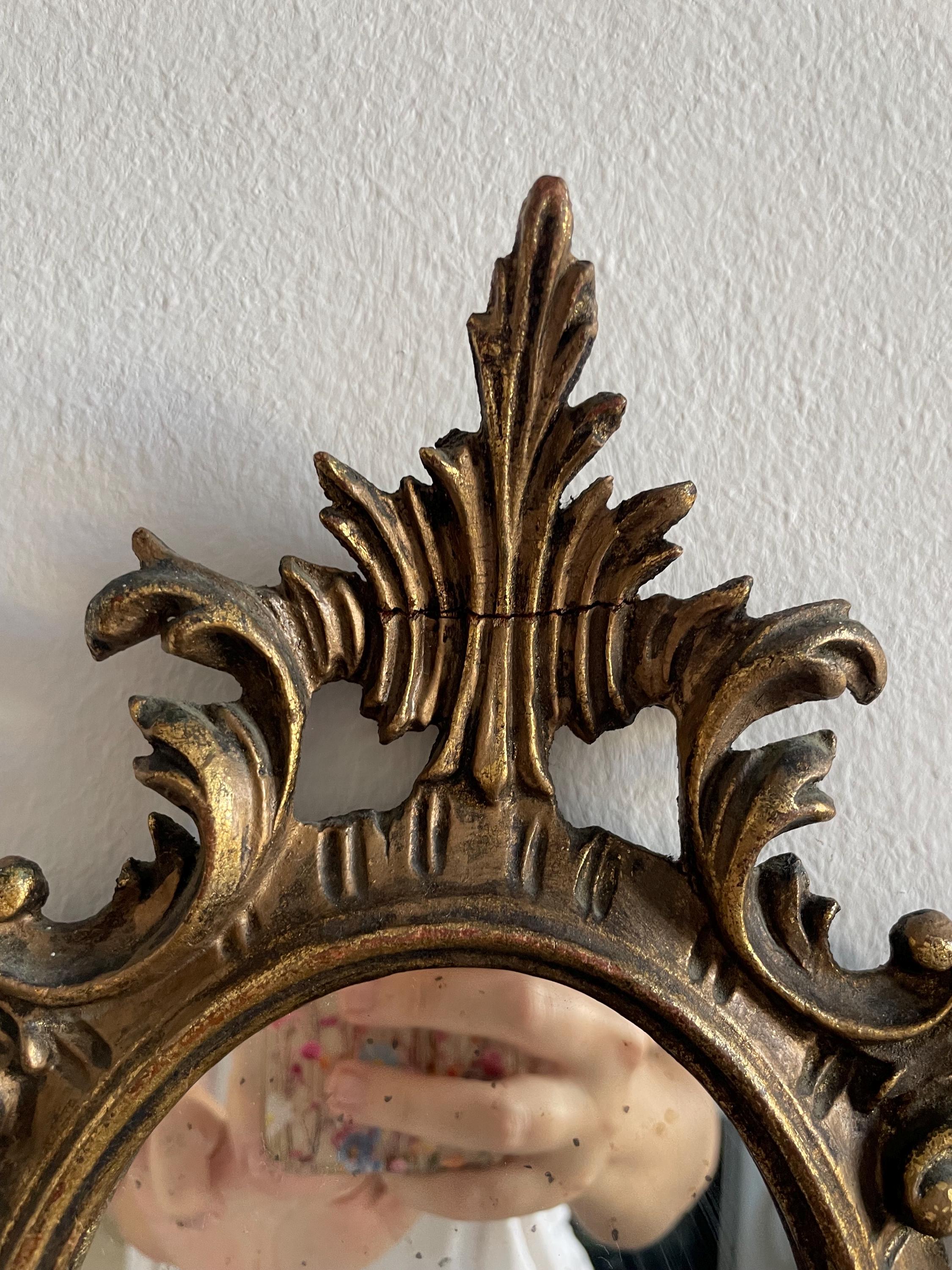 Vintage Gilt Wall Mirrors – Ornate Rococo Baroque Gold Frames (set of 2 ...