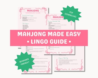 American Mahjong Terminology Guide | Beginner Lingo Cheat Sheet (NMJL)