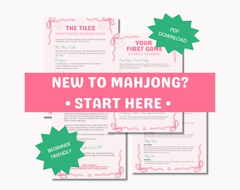 How to Play American Mahjong | Beginner Rules Guide for NMJL Players (PDF Download)