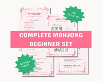 Guía para principiantes de Mahjong americano / Reglas, ayudas para el jugador, hojas de referencia (descarga en PDF)