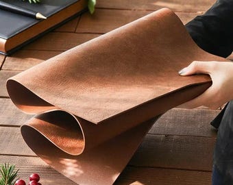 Milieuvriendelijke leren grote muismat, leren bureaumat, tafeldecoratie voor thuis, bureauaccessoires, kantoorinrichting, cadeau voor hem/echtgenoot, leraar