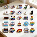 LGBTQ+ Pride Enamel Pins | Inclusive Identity & Allyship Badges | Wear Your Truth | Durable Enamel Accessory for Jackets/Backpacks